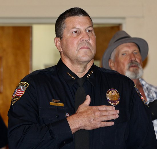 Lemoore Chief of Police Darrel Smith at Friday's (Sept. 27) Kings County Public Safety Appreciation Luncheon.